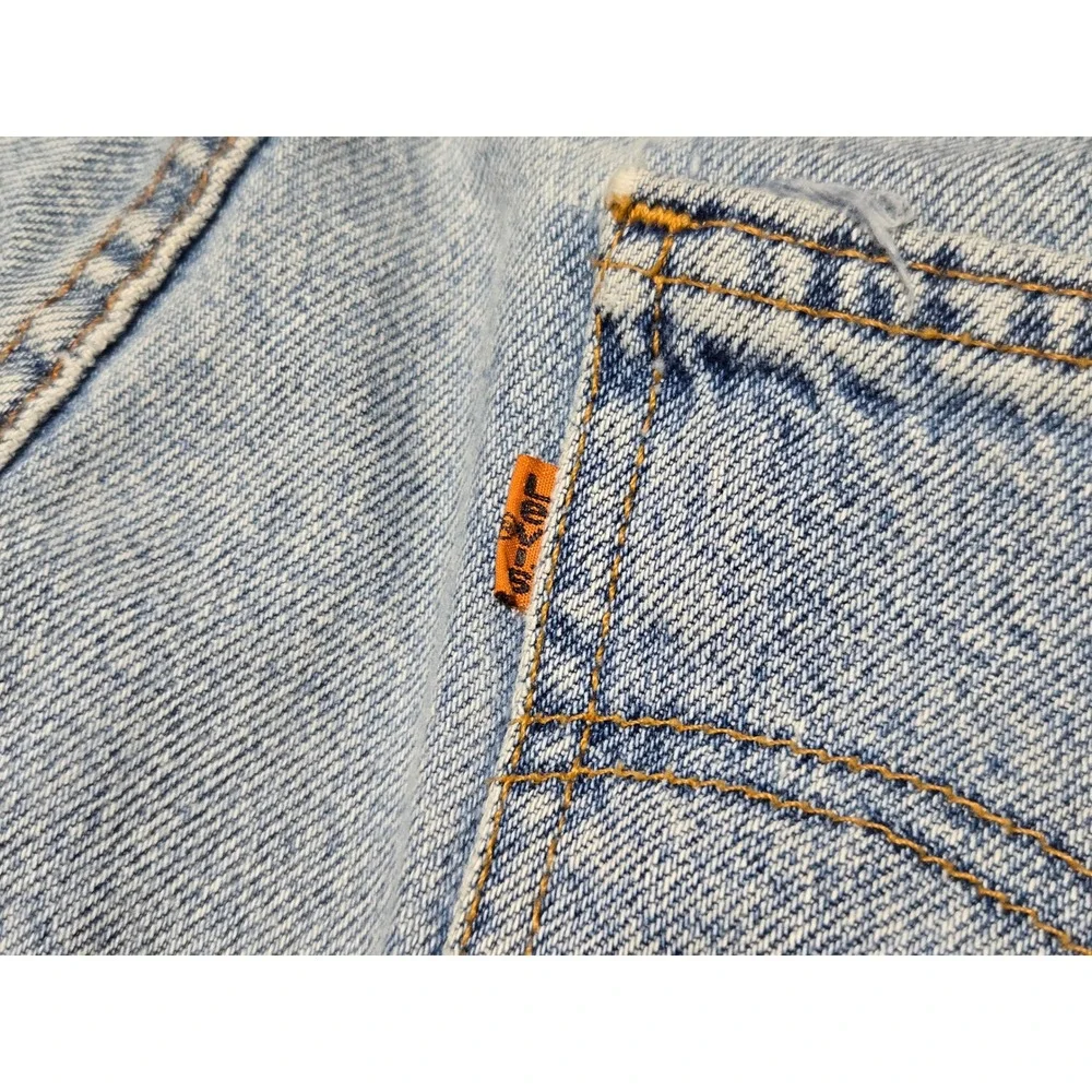Levi's‎ Orange Tab 505 Light Wash Straight Leg Jeans Men's 36x30 Vintage USA